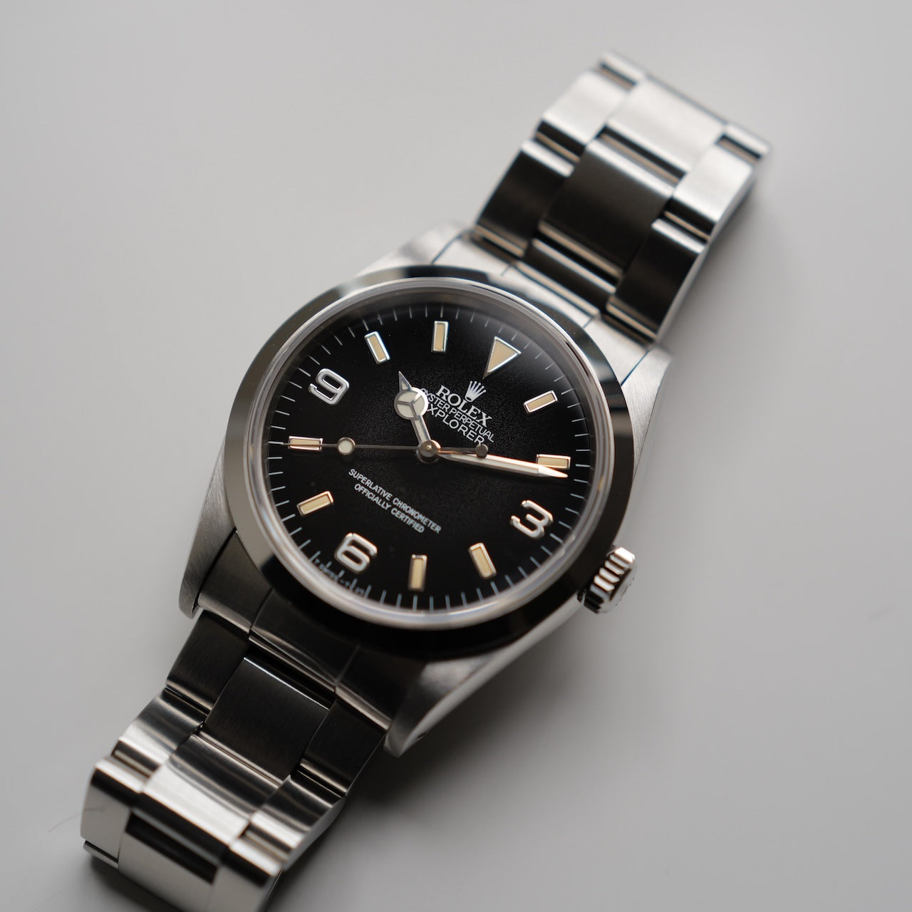 ロレックス/エクスプローラー1/14270/X番/パティーナ/オールトリチウム/シングルバックル/ROLEX EXPLORER 1 REF.14270 "Patina" X-Serial All tritium SIngle buckle 1991Y