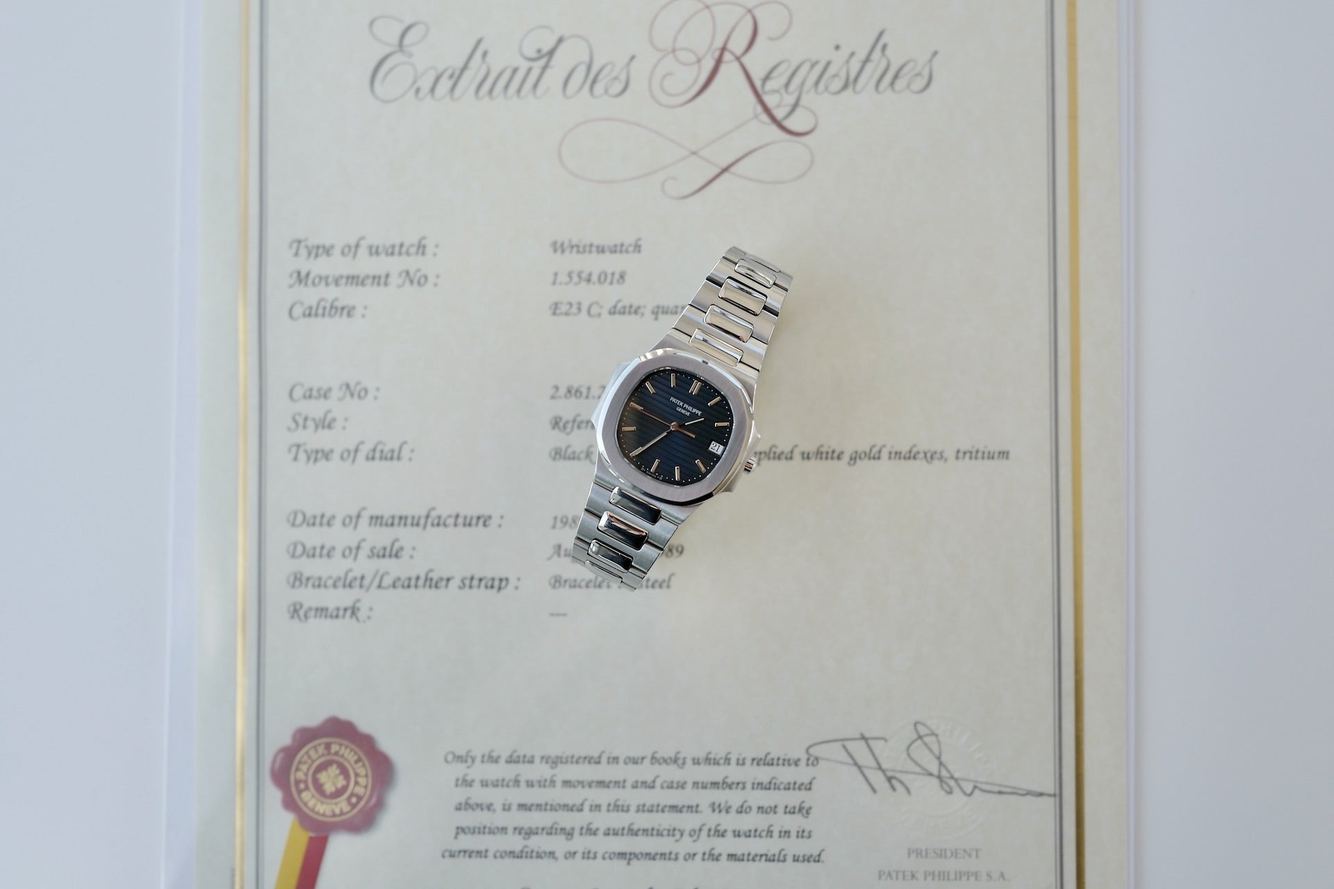 PATEK PHILIPPE Nautilus Ref.3900 / 1 アーカイブ付(ノーチラスSS)