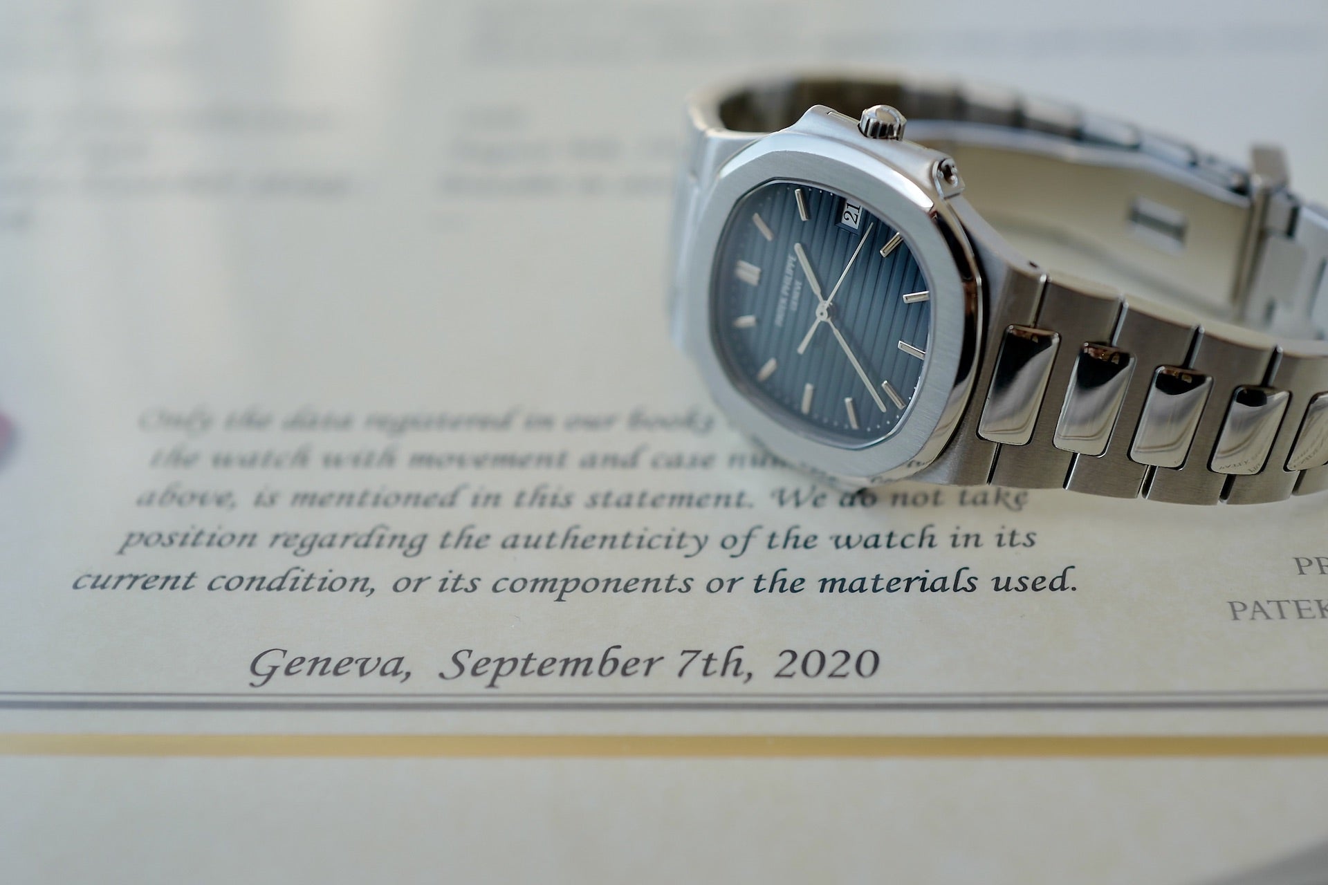 PATEK PHILIPPE Nautilus Ref.3900 / 1 アーカイブ付（ノーチラスSS）