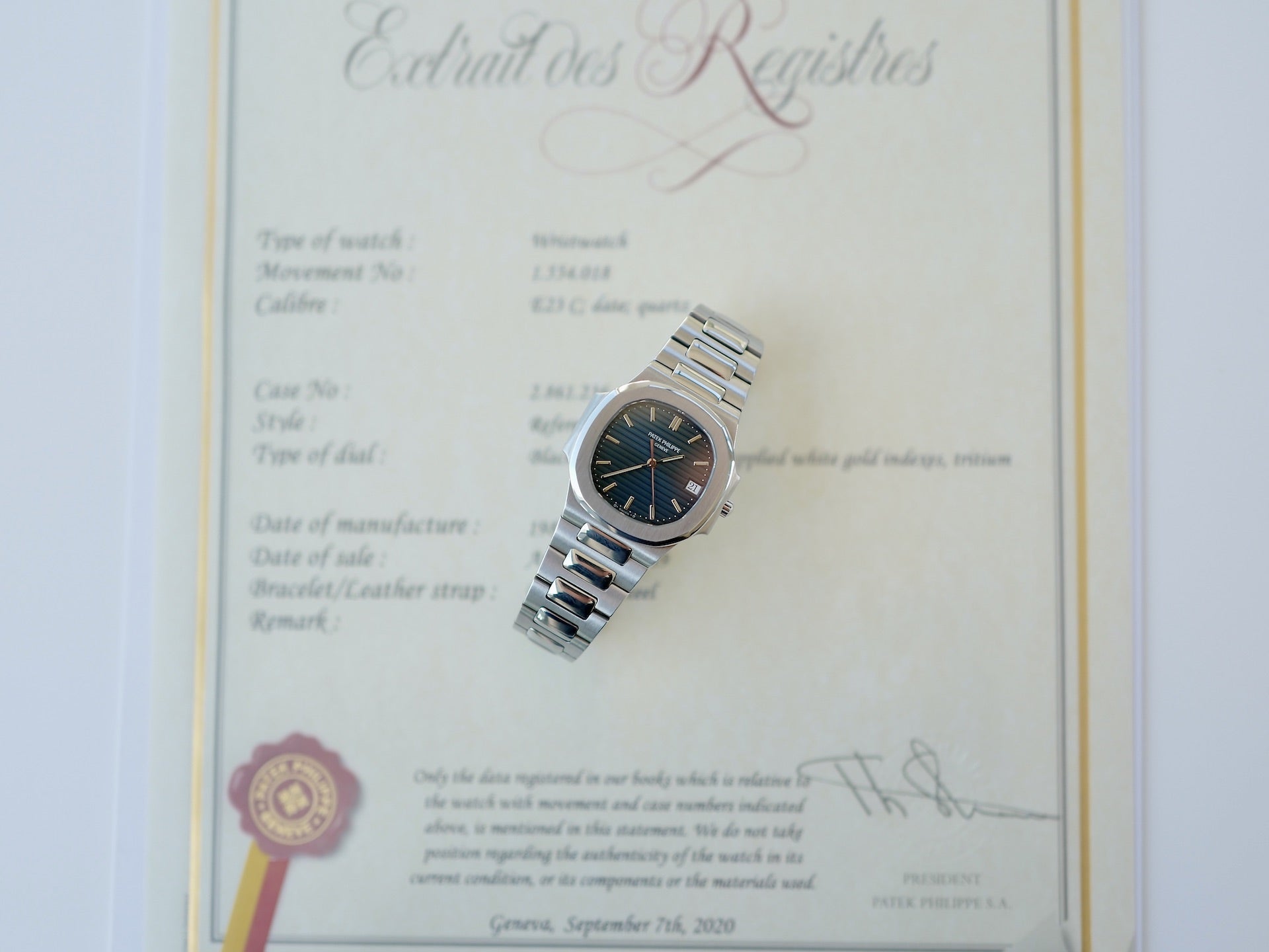 PATEK PHILIPPE Nautilus Ref.3900 / 1 アーカイブ付(ノーチラスSS)