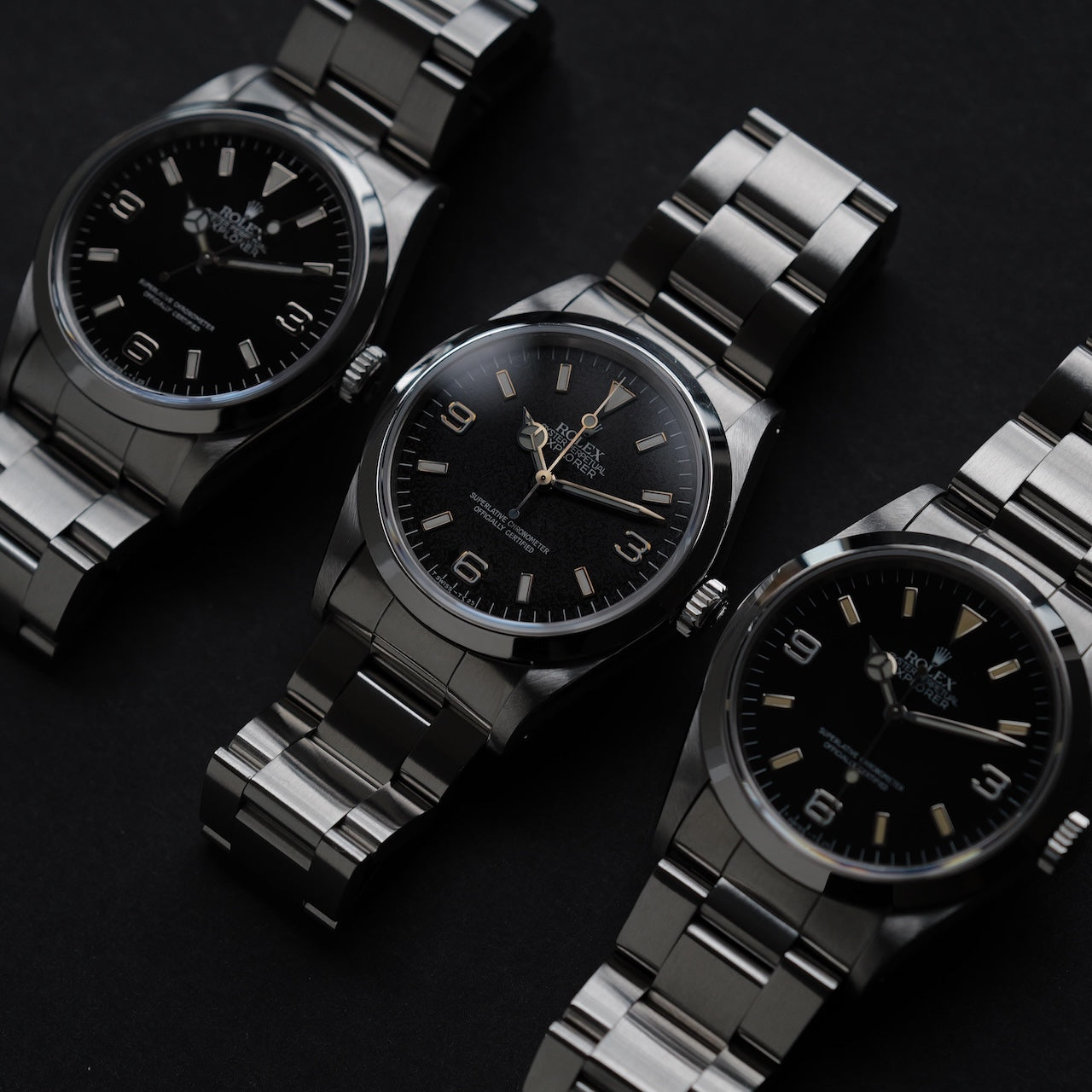 ロレックス/エクスプローラー1/14270/X番/フローズンダイヤル/オールトリチウム/シングルバックル/箱・保証書付き/ROLEX EXPLORER 1 Ref.14270 "Frozen dial" X-serial All tritium Single buckle  1991Y with Box and Paper