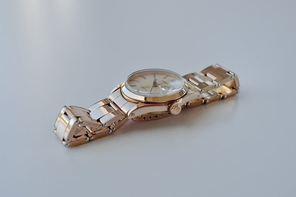 ROLEX OYSTER DATE REF.6466 / 18KPGP with guarantee