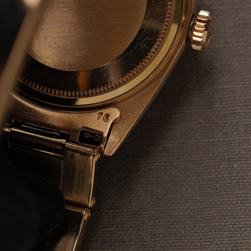 ロレックス/デイデイト1803/5/ステラダイヤル/バーガンディー/ローズゴールド/ROLEX DAY-DATE REF.1803/5 "STELLA DIAL" 18K Rose Gold 1968Y