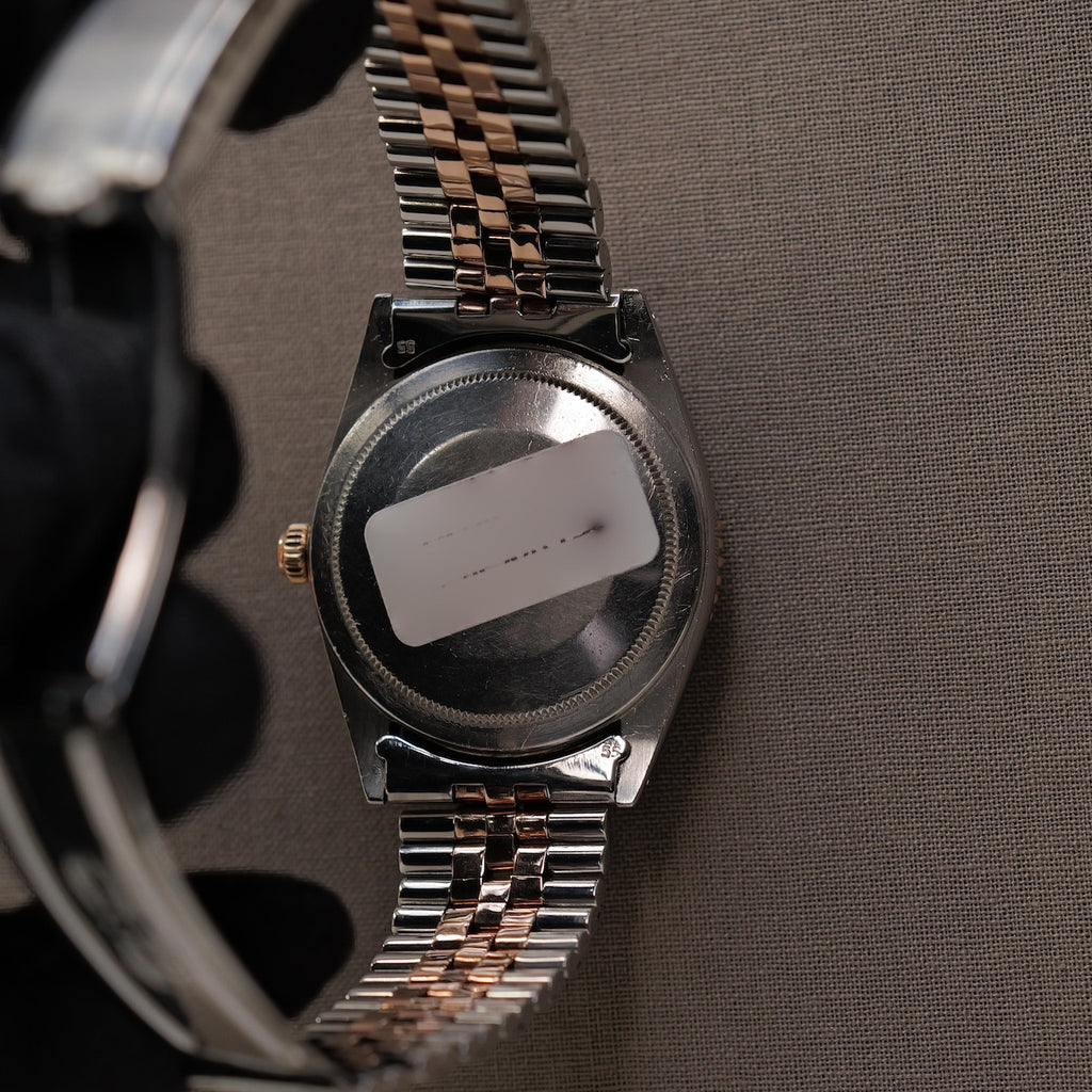 ロレックス/デイトジャスト1625/5/サンダーバード/SS x ローズゴールド/ROLEX DATE-JUST REF.1625/5 "Thunderbird" 18K Rose Gold Silver Dial  Bezel 1964y