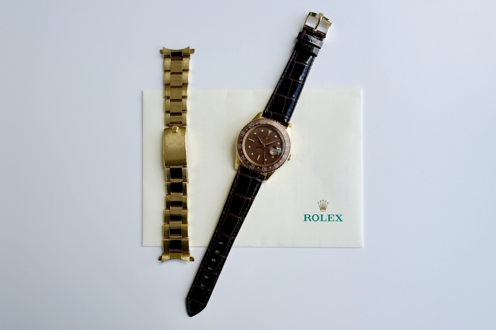ROLEX GMT-MASTER REF.1675/8 NO CROWN GUARD MARK1. 1962Y