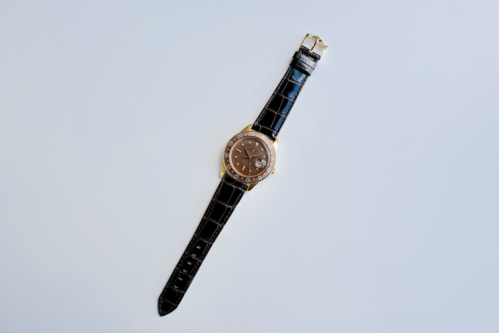 ROLEX GMT-MASTER REF.1675/8 NO CROWN GUARD MARK1. 1962Y
