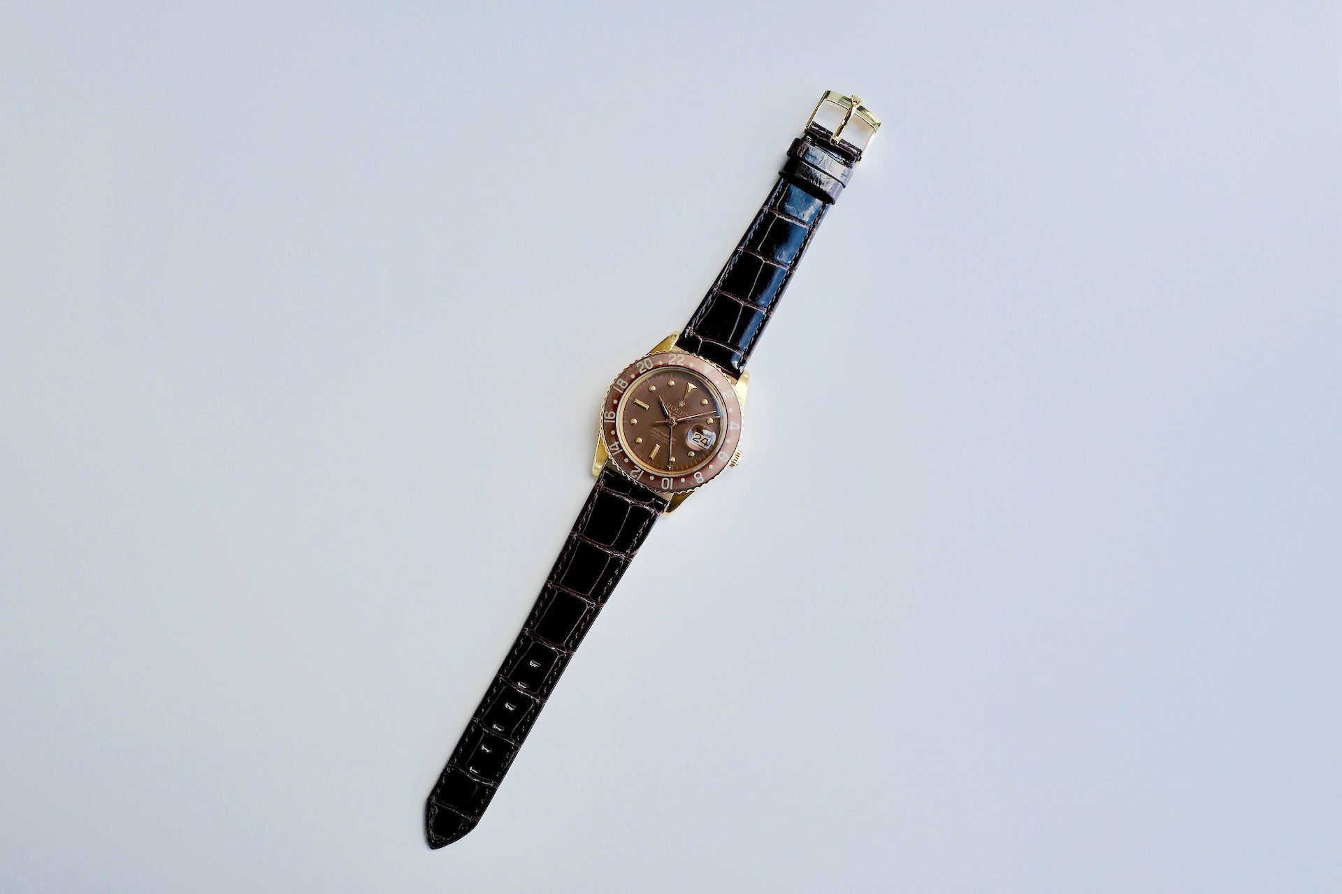 ROLEX GMT-MASTER REF.1675/8 NO CROWN GUARD MARK1. 1962Y
