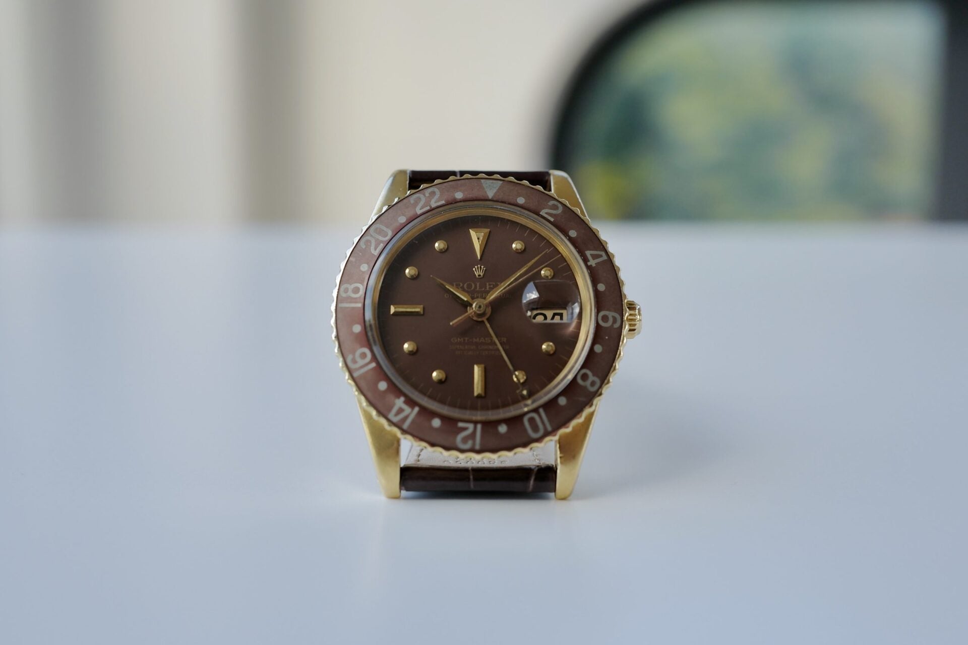 ROLEX GMT-MASTER REF.1675/8 NO CROWN GUARD MARK1. 1962Y