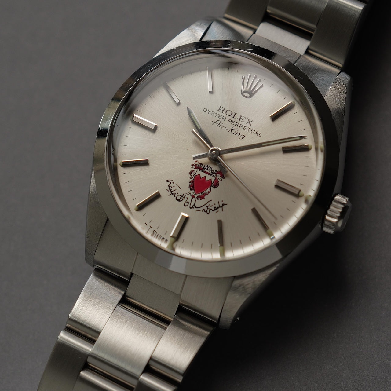 ロレック/エアキング5500/L番/中東/バーレーン/シルバーダイヤル/ROLEX AIR-KING REF.5500 "Bahrain" L-Serial Silver dial  1989y