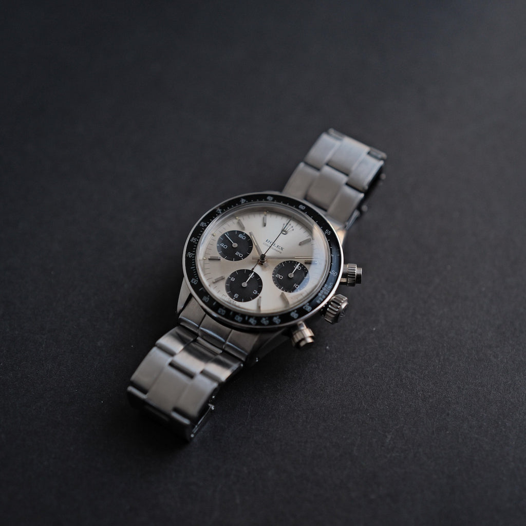 ロレックス/デイトナ6240/2ライン/シルバーダイヤル/マーク１ベゼル/マーク０プッシャー/ROLEX DAYTONA Ref.6240 "2-line" SILVER Mk.1 Bezel Mk.0 Pusher 1966Y