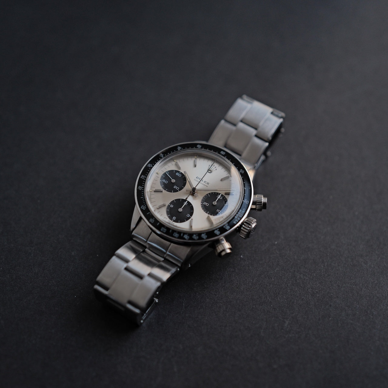 ロレックス/デイトナ6240/2ライン/シルバーダイヤル/マーク１ベゼル/マーク０プッシャー/ROLEX DAYTONA Ref.6240 "2-line" SILVER Mk.1 Bezel Mk.0 Pusher 1966Y