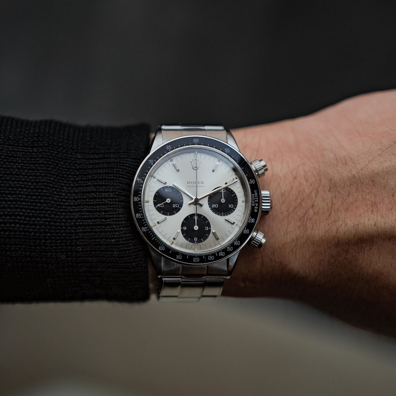ロレックス/デイトナ6240/2ライン/シルバーダイヤル/マーク１ベゼル/マーク０プッシャー/ROLEX DAYTONA Ref.6240 "2-line" SILVER Mk.1 Bezel Mk.0 Pusher 1966Y