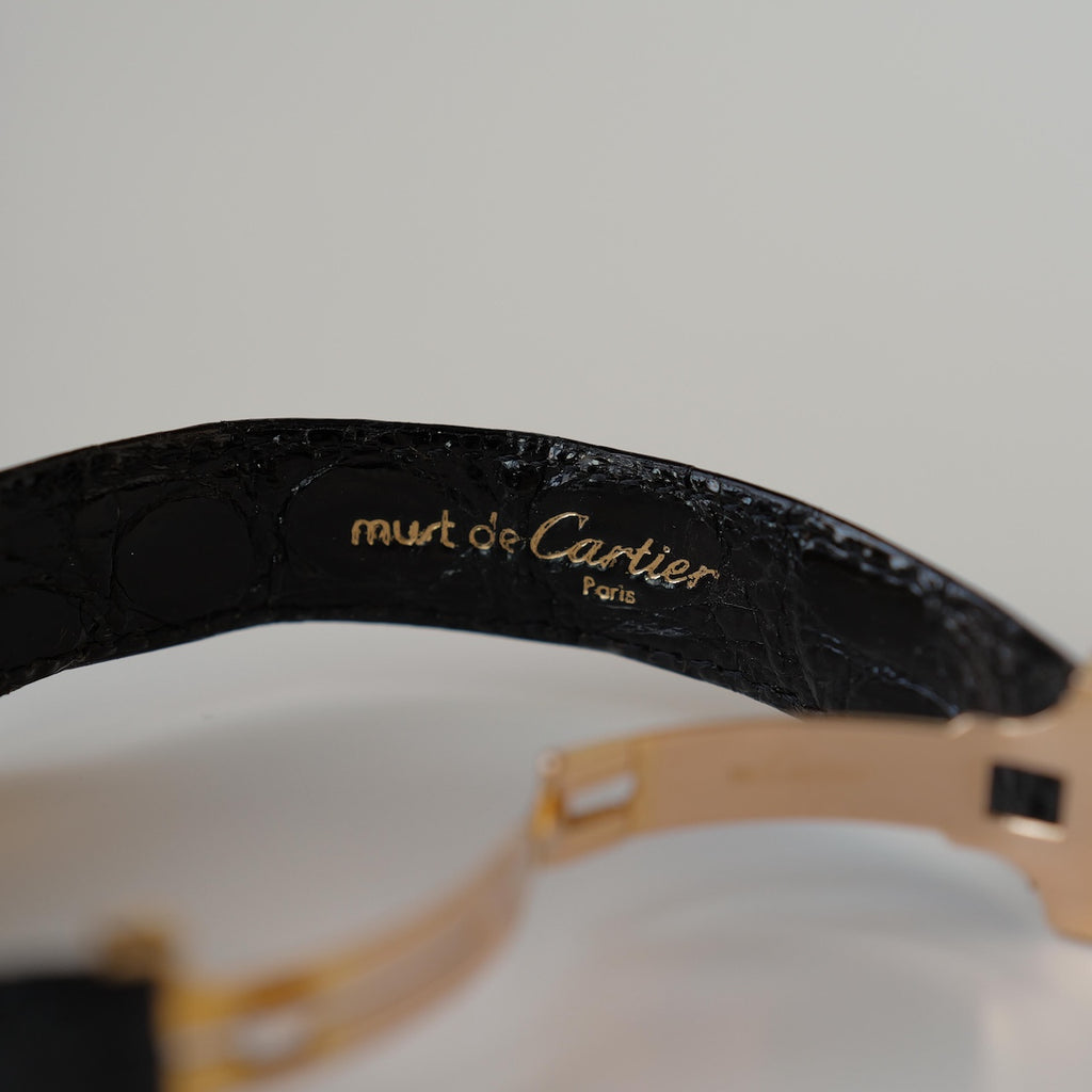 カルティエ/ファバージLM/78101/ホワイトローマン/18Kイエローゴールド/CARTIER FABERGE LM REF.78101 "White Roman" 18KYG Paris dial 1970s