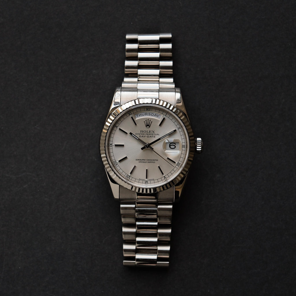 ロレックス/デイデイト118239/P番/18Kホワイトゴールド/ROLEX DAY-DATE Ref.118239 18K White Gold P-Serial 1999-2000y