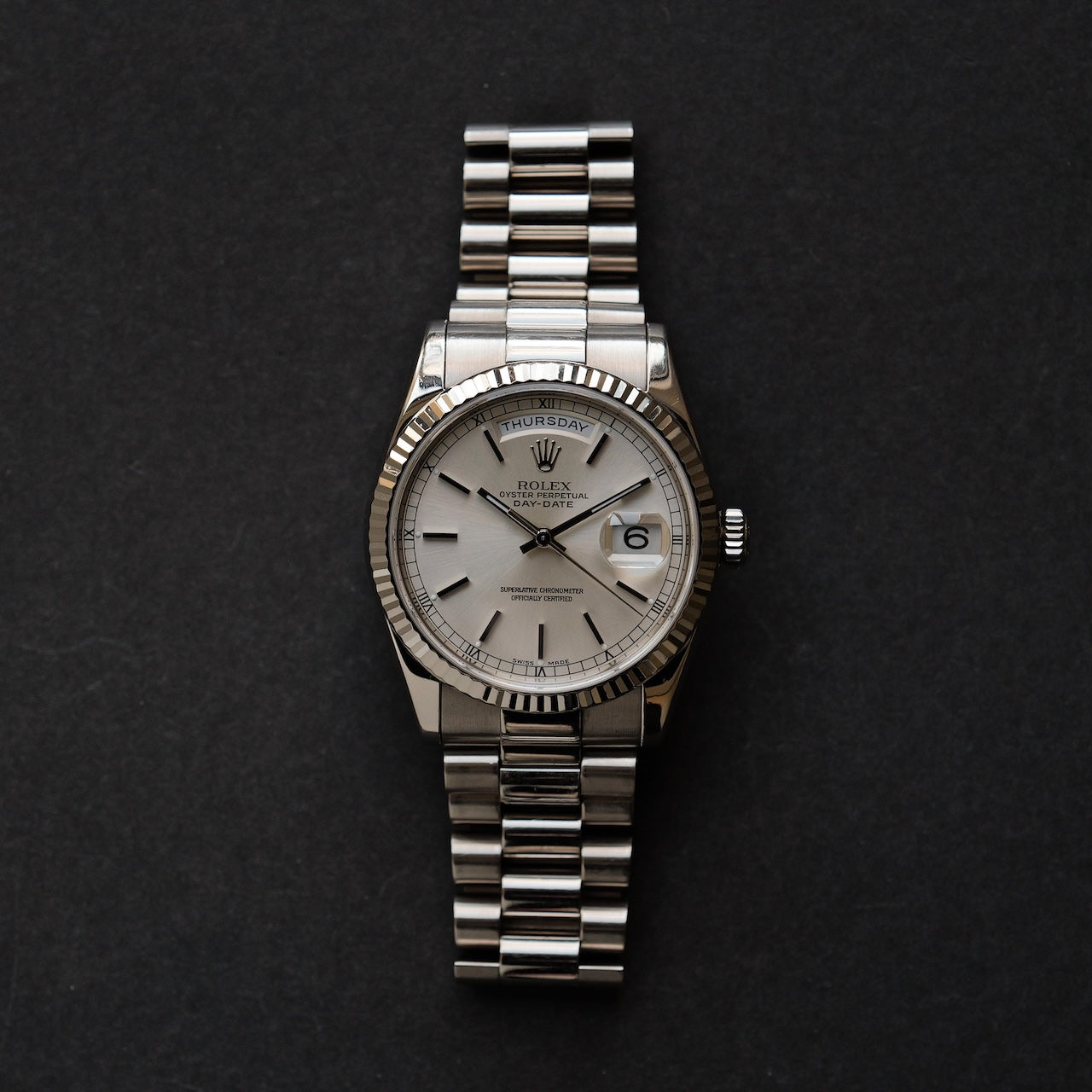 ロレックス/デイデイト118239/P番/18Kホワイトゴールド/ROLEX DAY-DATE Ref.118239 18K White Gold P-Serial 1999-2000y
