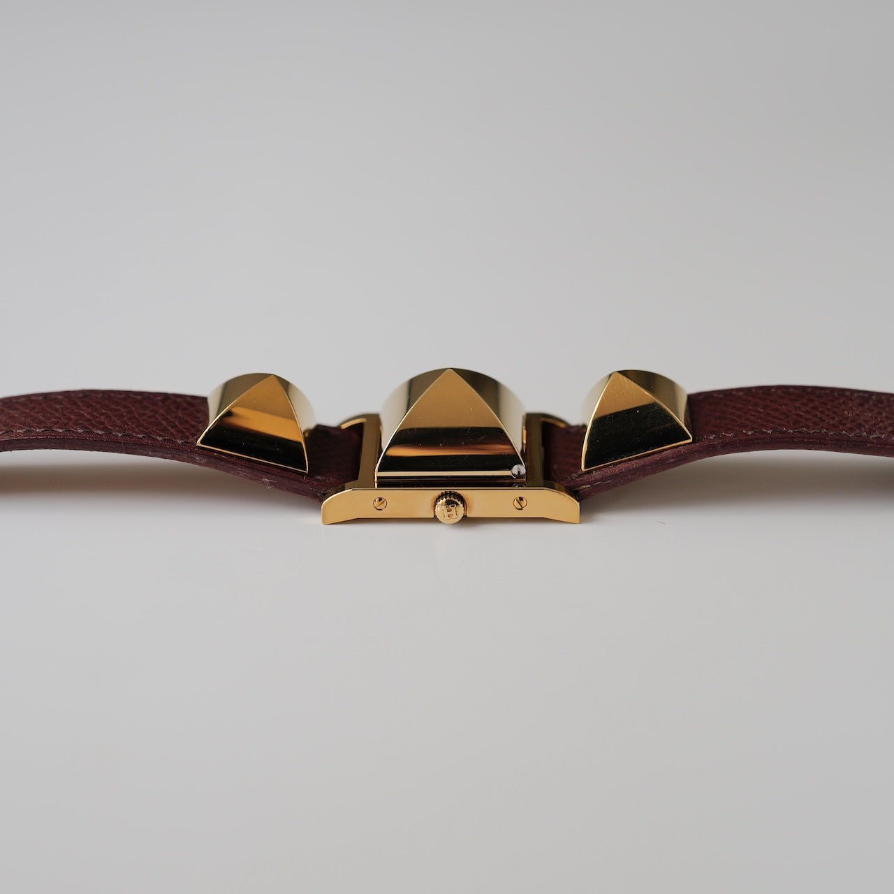 エルメス/メドール/ホワイトダイヤル/純正カーフ ネイビー ストラップ/箱・保証書付き/HERMES MEDOR WHITE DIAL Calf Leather 1990s with Box and Paper