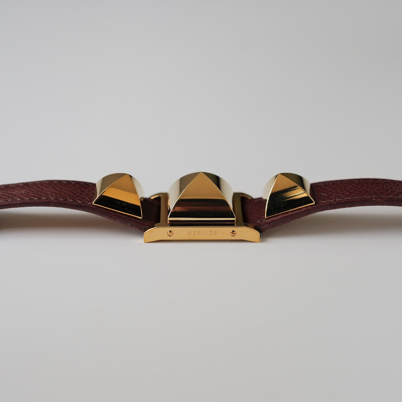 エルメス/メドール/ホワイトダイヤル/純正カーフ ネイビー ストラップ/箱・保証書付き/HERMES MEDOR WHITE DIAL Calf Leather 1990s with Box and Paper