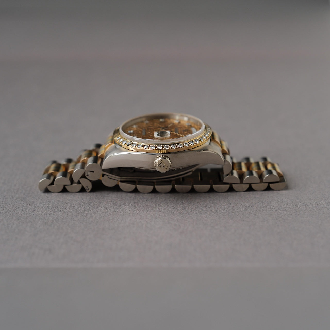 ロレックス/デイデイト/18129G BIC/トリドール/ダイヤモンドベゼル