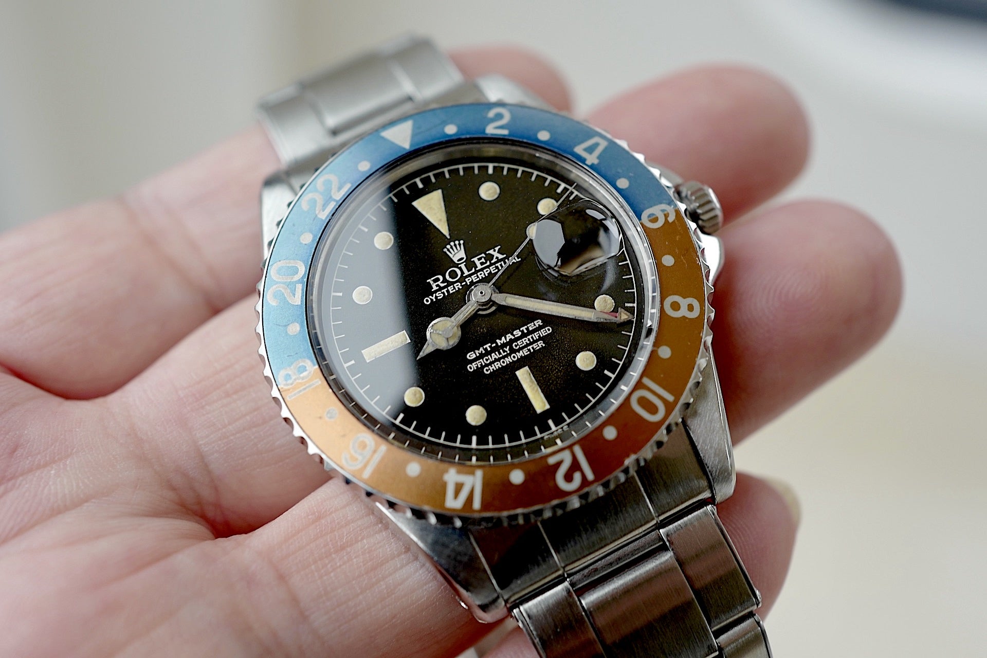 GMT-MASTER REF.1675MM"OCC DIAL"PCG / 1959-60Y O/H国際サービス保証書付