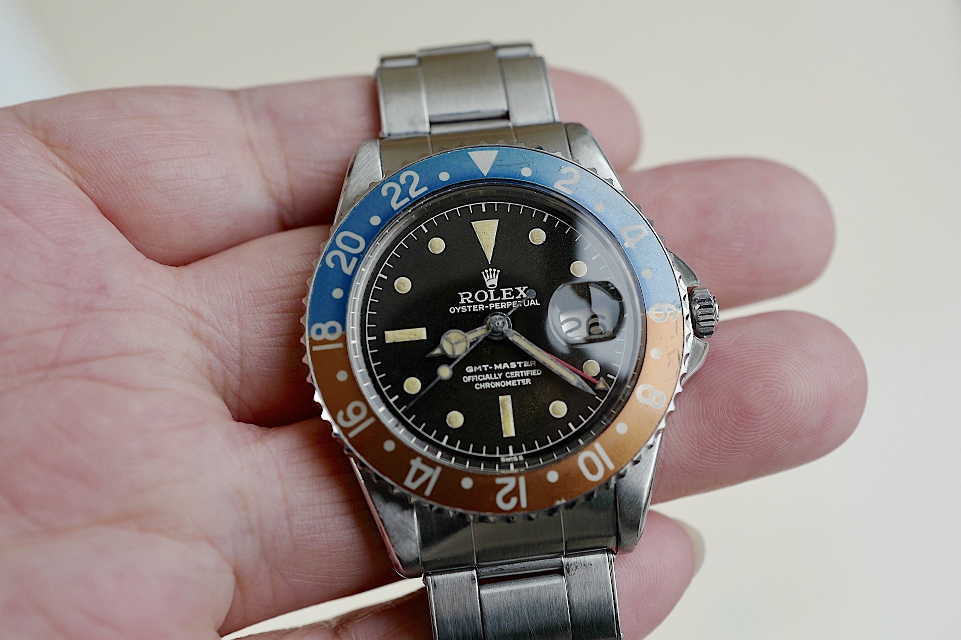 GMT-MASTER REF.1675MM"OCC DIAL"PCG / 1959-60Y O/H国際サービス保証書付