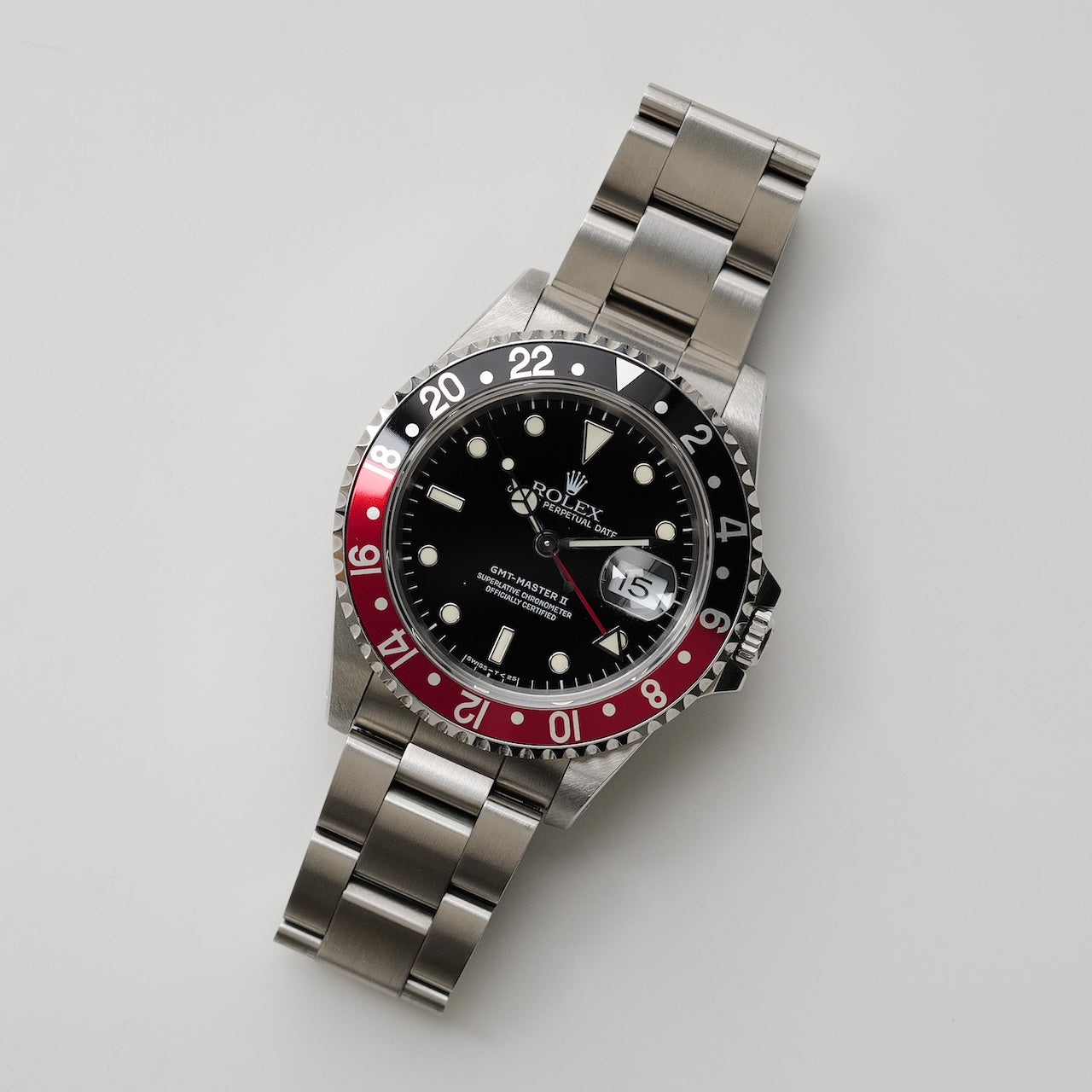 ロレックス/GMTマスター2/16710/E番/赤黒/コークベゼル/保証書付フルセット/ROLEX GMT-MASTER REF.16710 "COKE BEZEL" 1990Y E-Serial Full Set