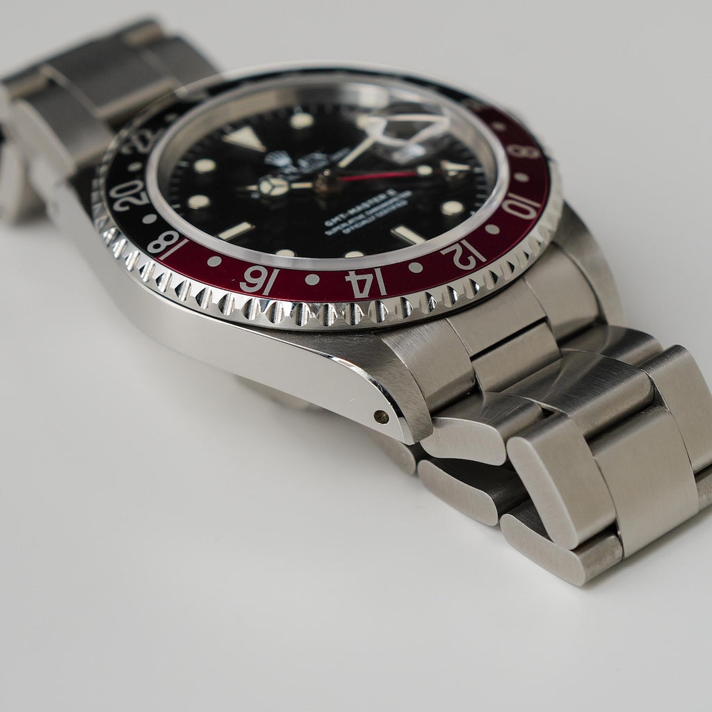 ロレックス/GMTマスター2/16710/E番/赤黒/コークベゼル/保証書付フルセット/ROLEX GMT-MASTER REF.16710 "COKE BEZEL" 1990Y E-Serial Full Set