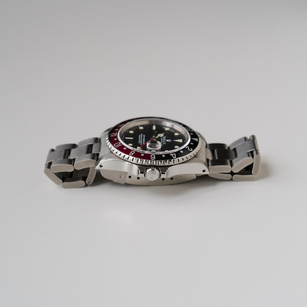 ロレックス/GMTマスター2/16710/E番/赤黒/コークベゼル/保証書付フルセット/ROLEX GMT-MASTER REF.16710 "COKE BEZEL" 1990Y E-Serial Full Set