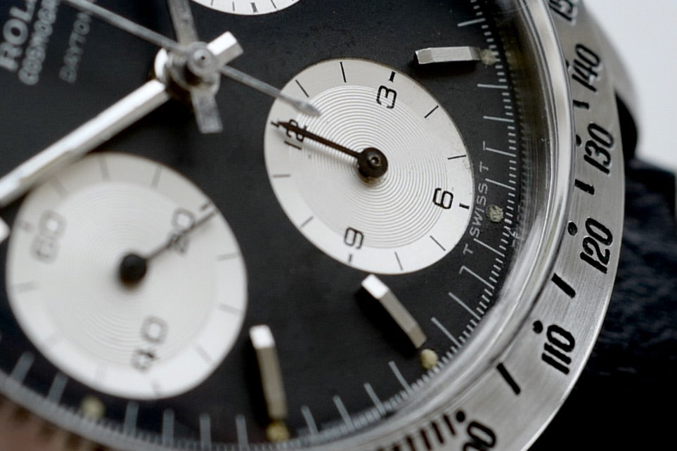 Restock ROLEX DAYTONA ref.6239 "DOUBLE SWISS" 1964Y floating "DAYTONA"