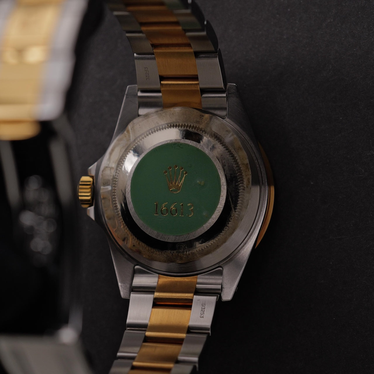 ロレックス/サブマリーナーデイト16613SG/ダイヤ・サファイヤダイヤル/保証書付フルセット/ROLEX SUBMARINER DATE Ref.16613SG "Serti Dial"P-Serial 18KYG 2000y with Box and Paper