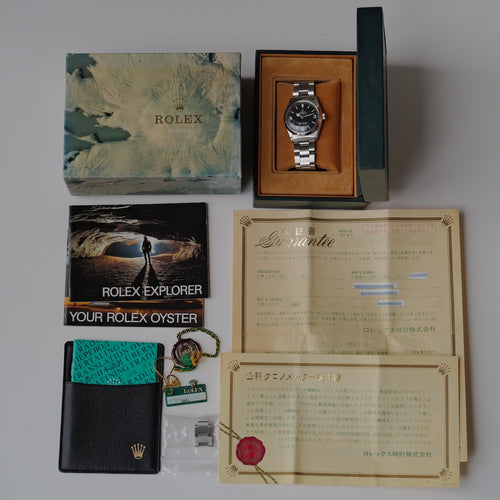 ロレックスエクスプローラー1/1016/マーク５/マットダイヤル/日本ロレックス正規保証書/フルセット/ROLEX EXPLORER 1 REF.1016 "Mark.5 Matte dial" Full Set 1986y