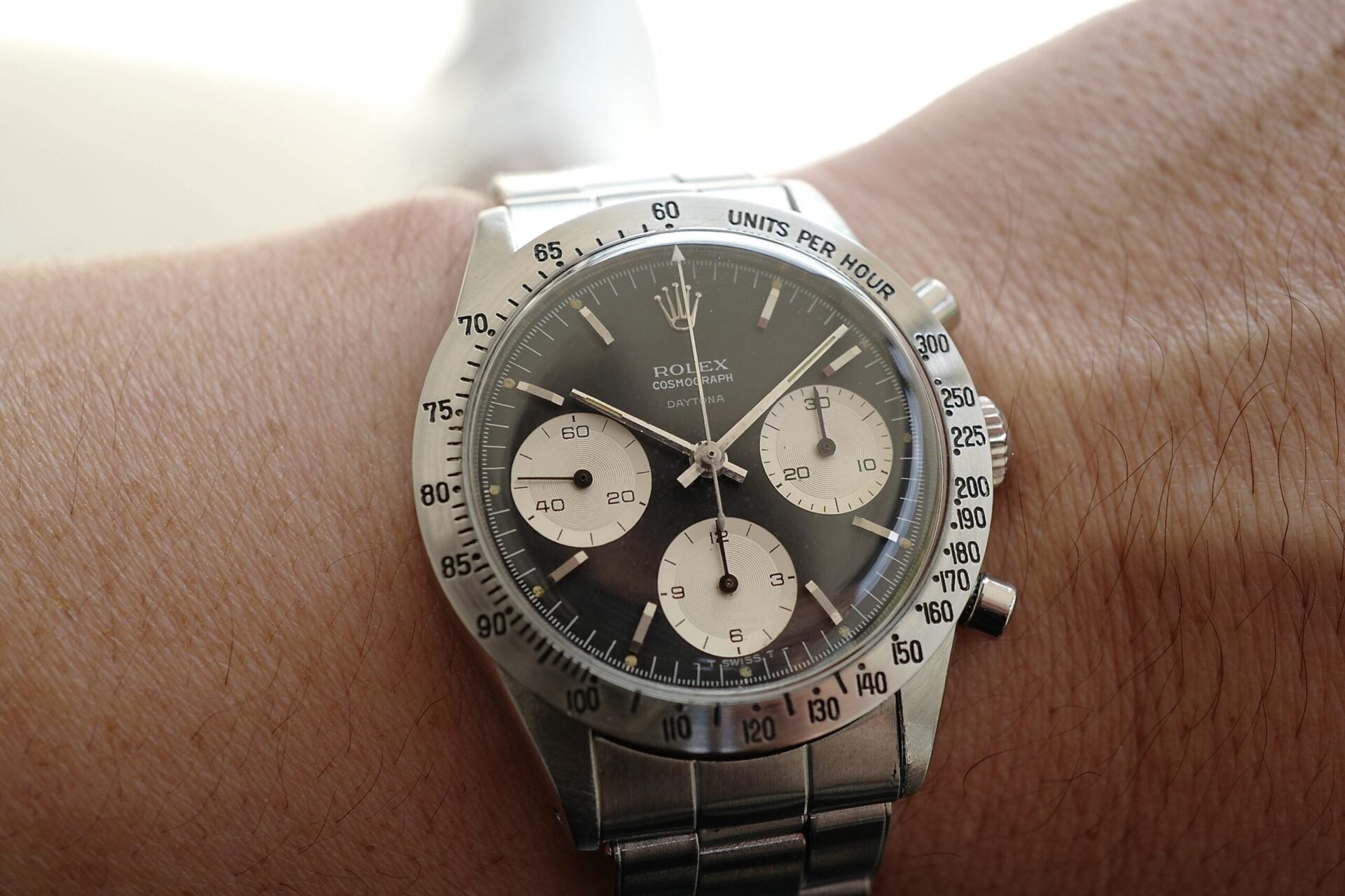 Restock ROLEX DAYTONA ref.6239 "DOUBLE SWISS" 1964Y floating "DAYTONA"