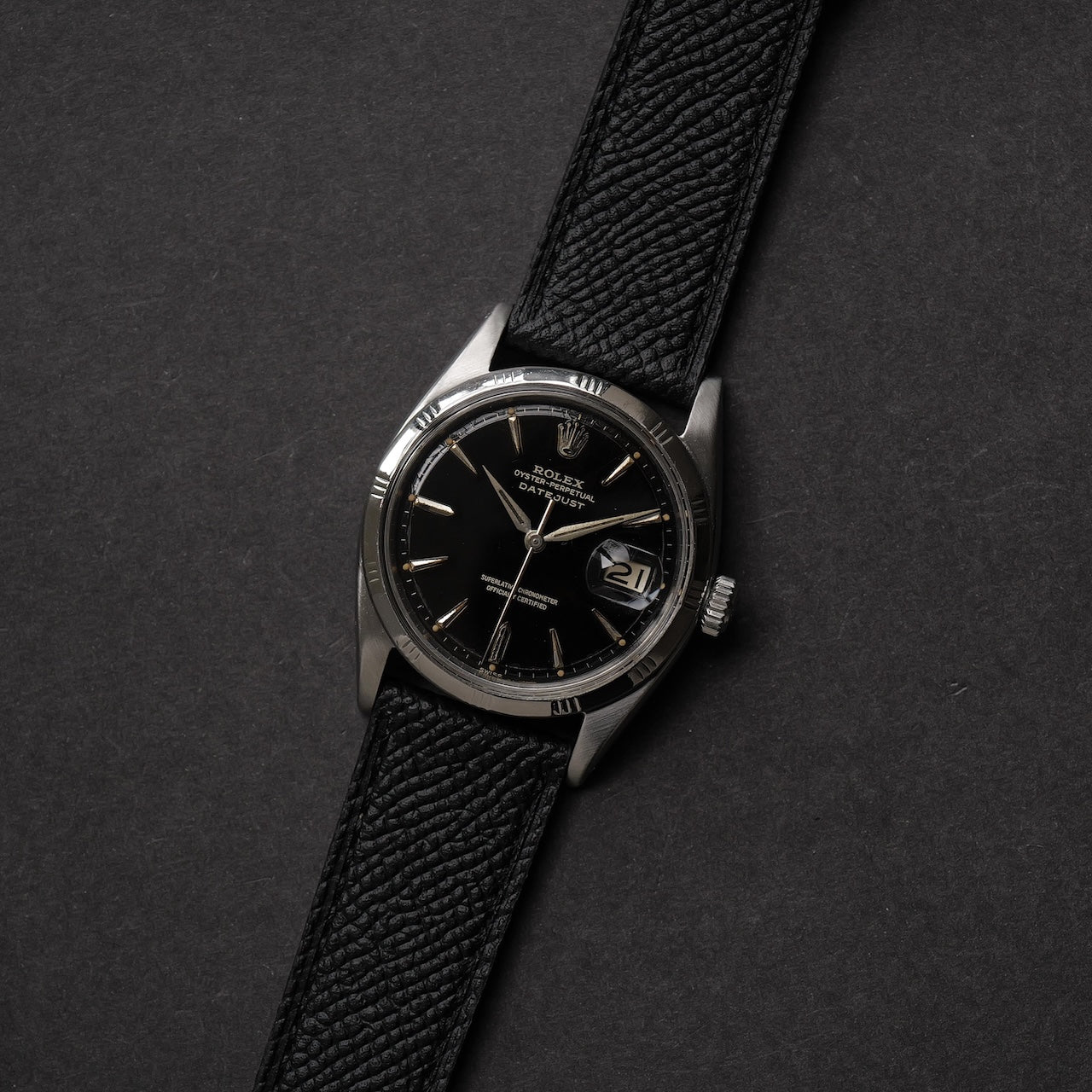 ロレックス/デイトジャスト1603/ミラーダイヤル/バンブーベゼル/スリーテッド/ROLEX DATE-JUST REF.1603 "Gilt Dial" Bamboo bezel 1960