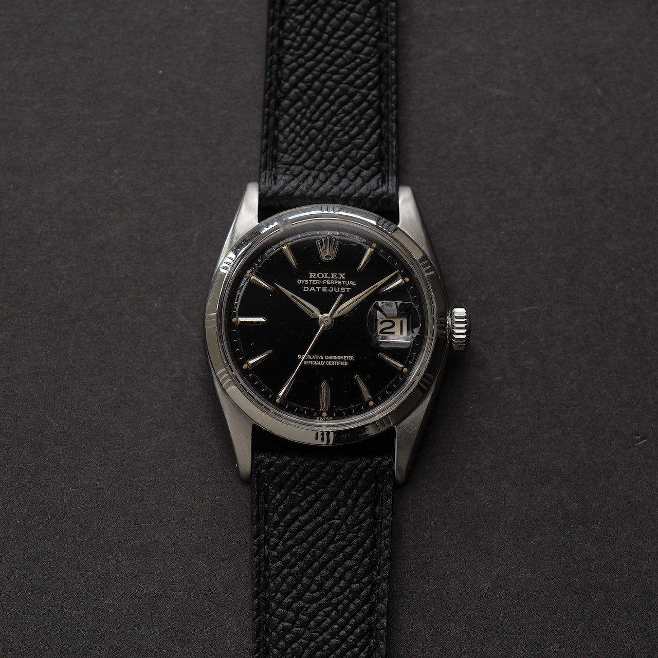 ロレックス/デイトジャスト1603/ミラーダイヤル/バンブーベゼル/スリーテッド/ROLEX DATE-JUST REF.1603 "Gilt Dial" Bamboo bezel 1960