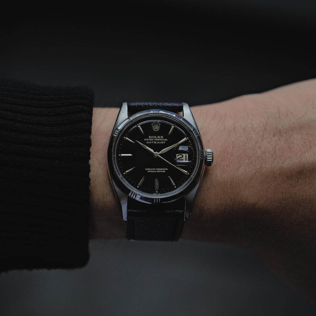 ロレックス/デイトジャスト1603/ミラーダイヤル/バンブーベゼル/スリーテッド/ROLEX DATE-JUST REF.1603 "Gilt Dial" Bamboo bezel 1960