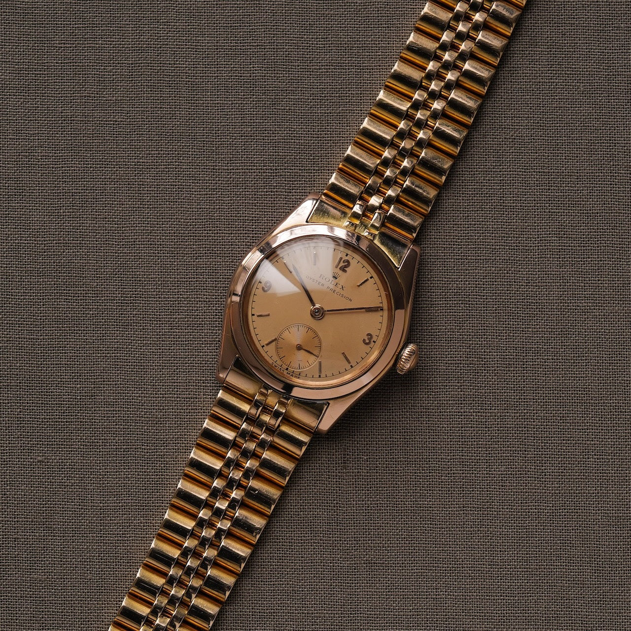 ロレックス/オイスター プレシジョン4270/18Kローズゴールド/ジュビリーブレス/ROLEX OYSTER PRECISION REF.4270 18K Rose Gold 1940s