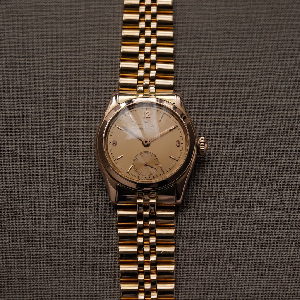 ロレックス/オイスター プレシジョン4270/18Kローズゴールド/ジュビリーブレス/ROLEX OYSTER PRECISION REF.4270 18K Rose Gold 1940s