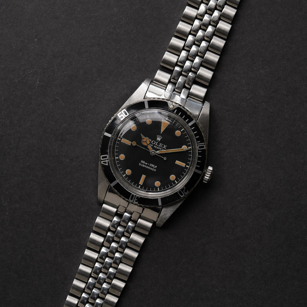ロレックス/サブマリーナー5508/ガードレスサブ/ビッグロゴ・USブレス/ROLEX SUBMARINER REF.5508 No crown guard Small Crown 1961Y