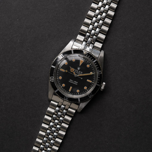 ロレックス/サブマリーナー5508/ガードレスサブ/ビッグロゴ/USブレス/ROLEX SUBMARINER REF.5508 No crown guard Small Crown 1961Y