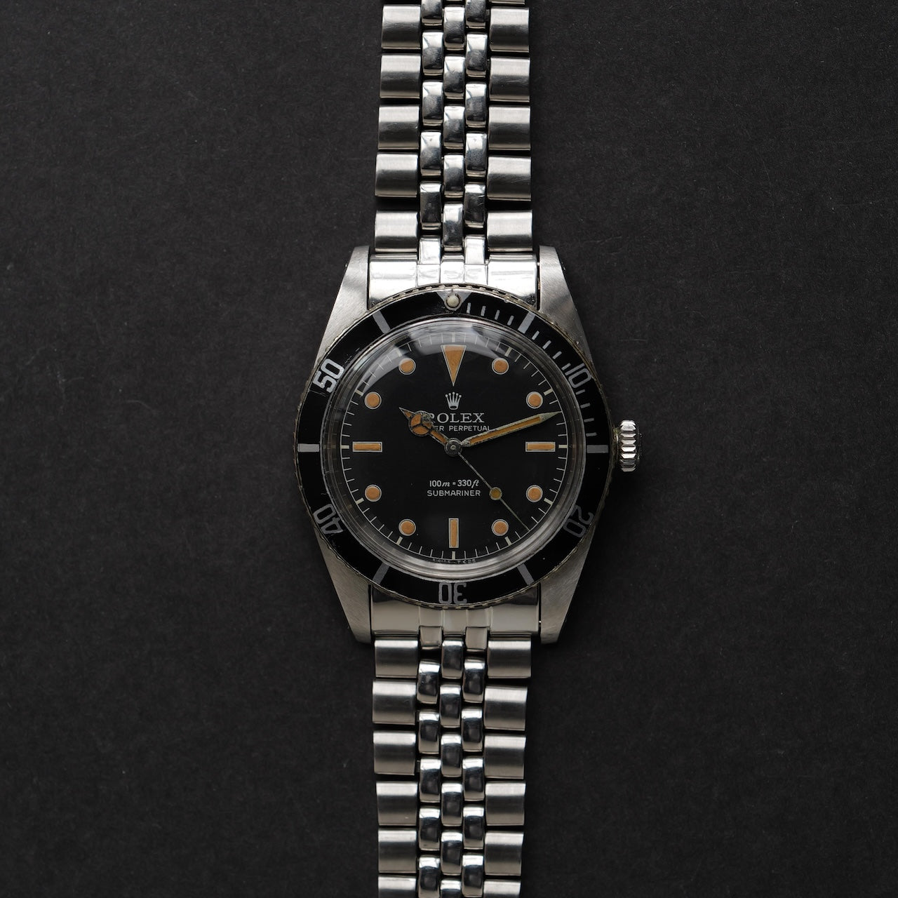 ロレックス/サブマリーナー5508/ガードレスサブ/ビッグロゴ/USブレス/ROLEX SUBMARINER REF.5508 No crown guard Small Crown 1961Y