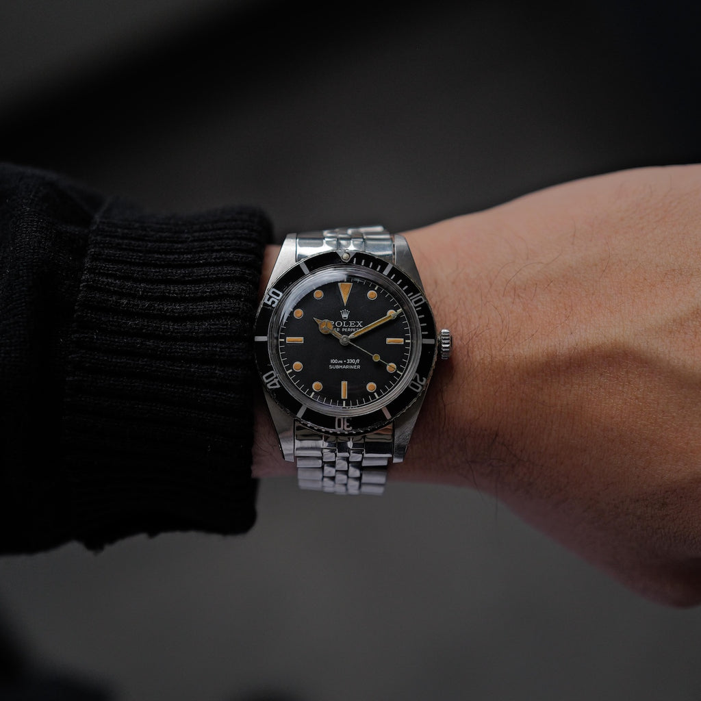 ロレックス/サブマリーナー5508/ガードレスサブ/ビッグロゴ・USブレス/ROLEX SUBMARINER REF.5508 No crown guard Small Crown 1961Y