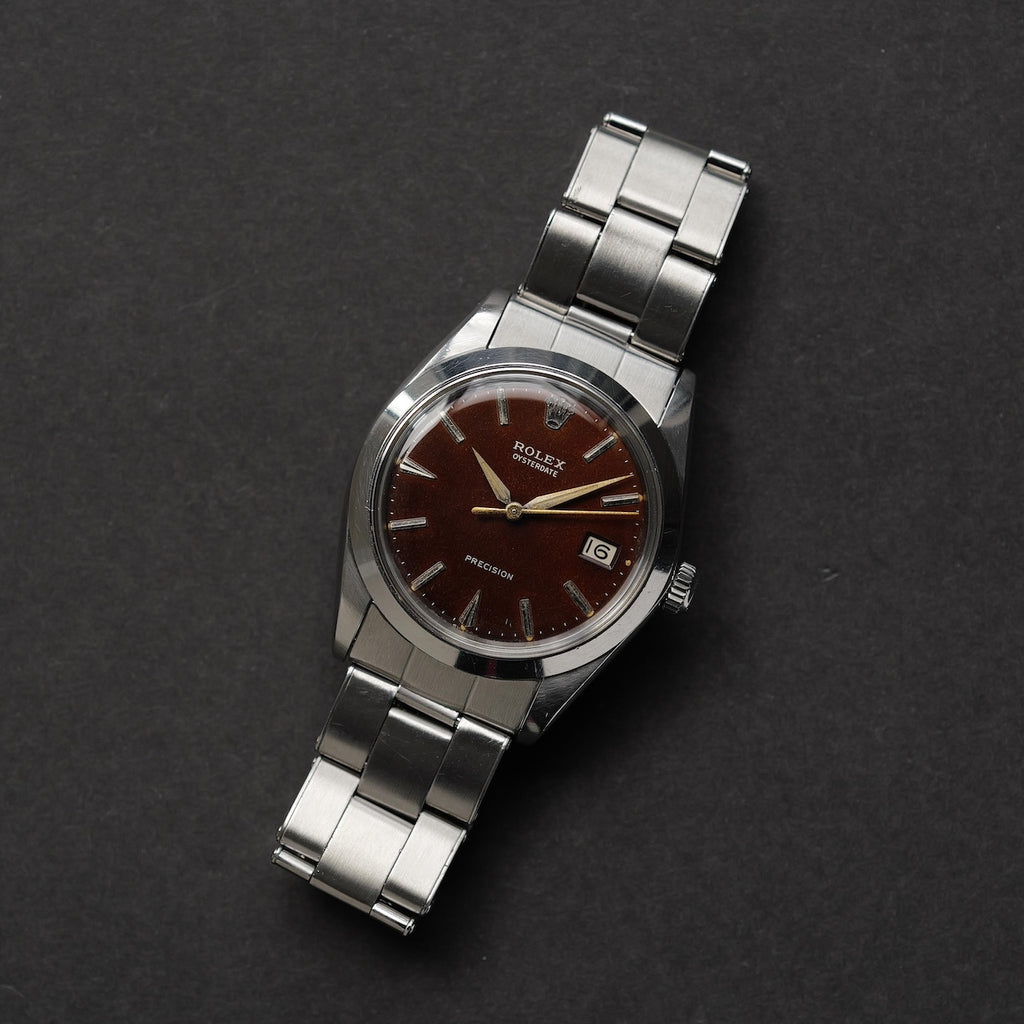 ロレックス/オイスターデイト6694/トロピカル/ミラーダイヤル/ROLEX OYSTER-DATE REF.6694 "TROPICAL" GILT DIAL 1964