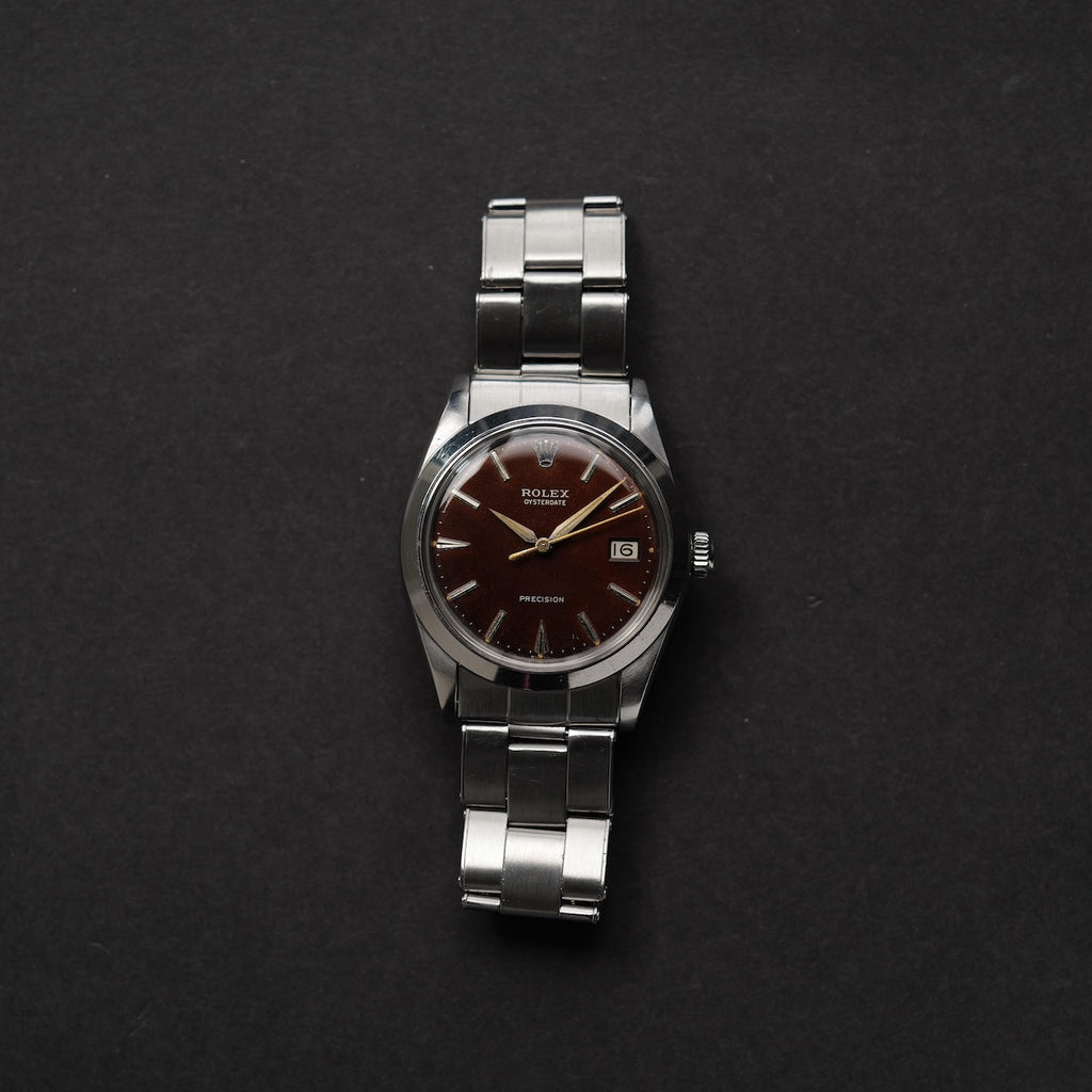 ロレックス/オイスターデイト6694/トロピカル/ミラーダイヤル/ROLEX OYSTER-DATE REF.6694 "TROPICAL" GILT DIAL 1964