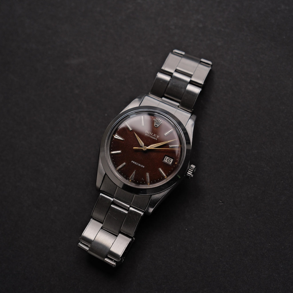 ロレックス/オイスターデイト6694/トロピカル/ミラーダイヤル/ROLEX OYSTER-DATE REF.6694 "TROPICAL" GILT DIAL 1964