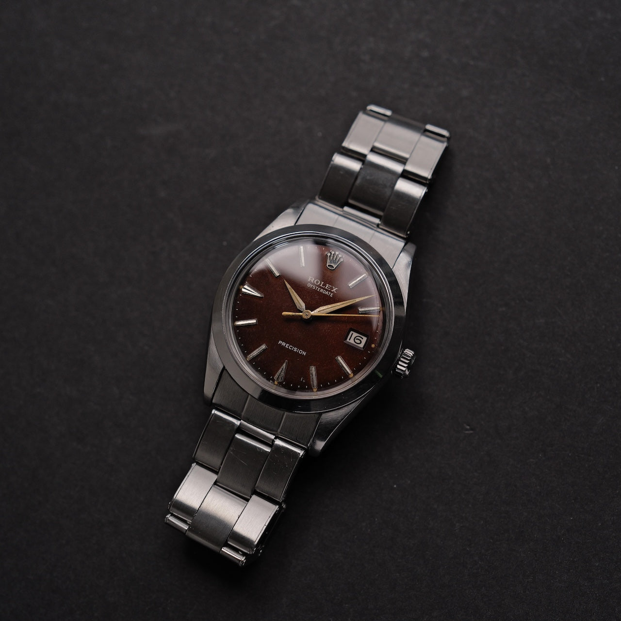 ロレックス/オイスターデイト6694/トロピカル/ミラーダイヤル/ROLEX OYSTER-DATE REF.6694 "TROPICAL" GILT DIAL 1964