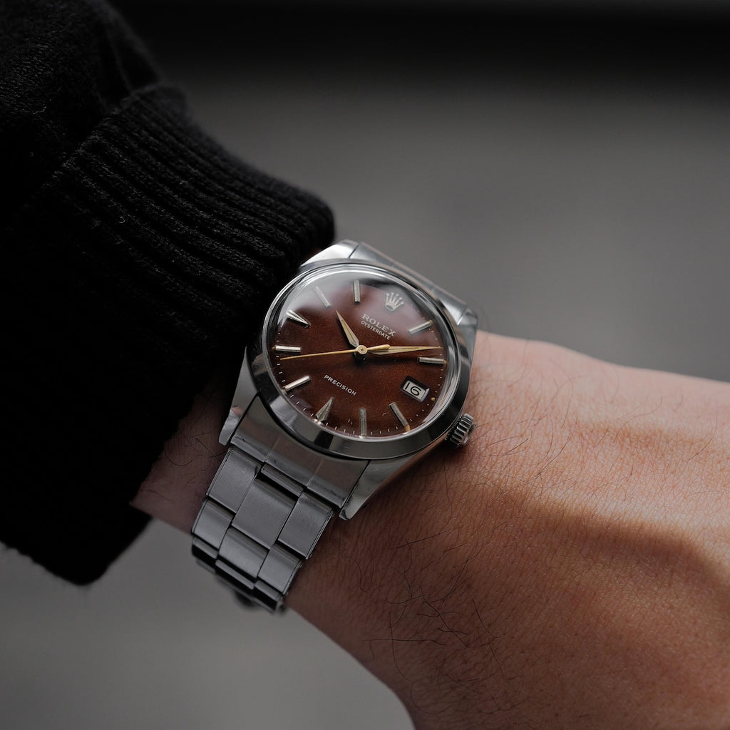 ロレックス/オイスターデイト6694/トロピカル/ミラーダイヤル/ROLEX OYSTER-DATE REF.6694 "TROPICAL" GILT DIAL 1964