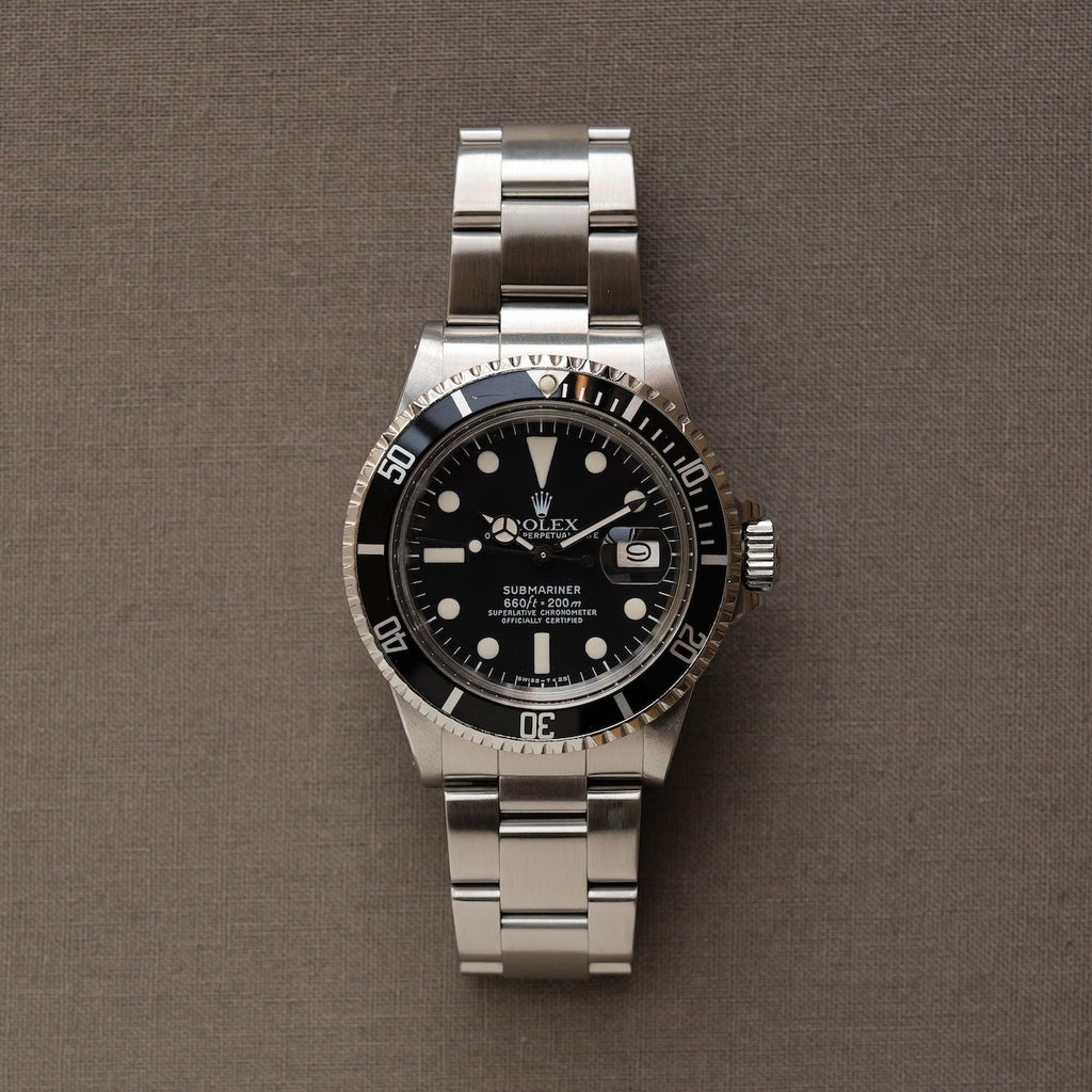 ロレックス/サブマリーナーデイト1680/白サブ/マーク１ダイヤル/1978年/ほぼデッド/ROLEX SUBMARINER DATE REF.1680 White Submariner Mk.1. Dial Like-New 1978