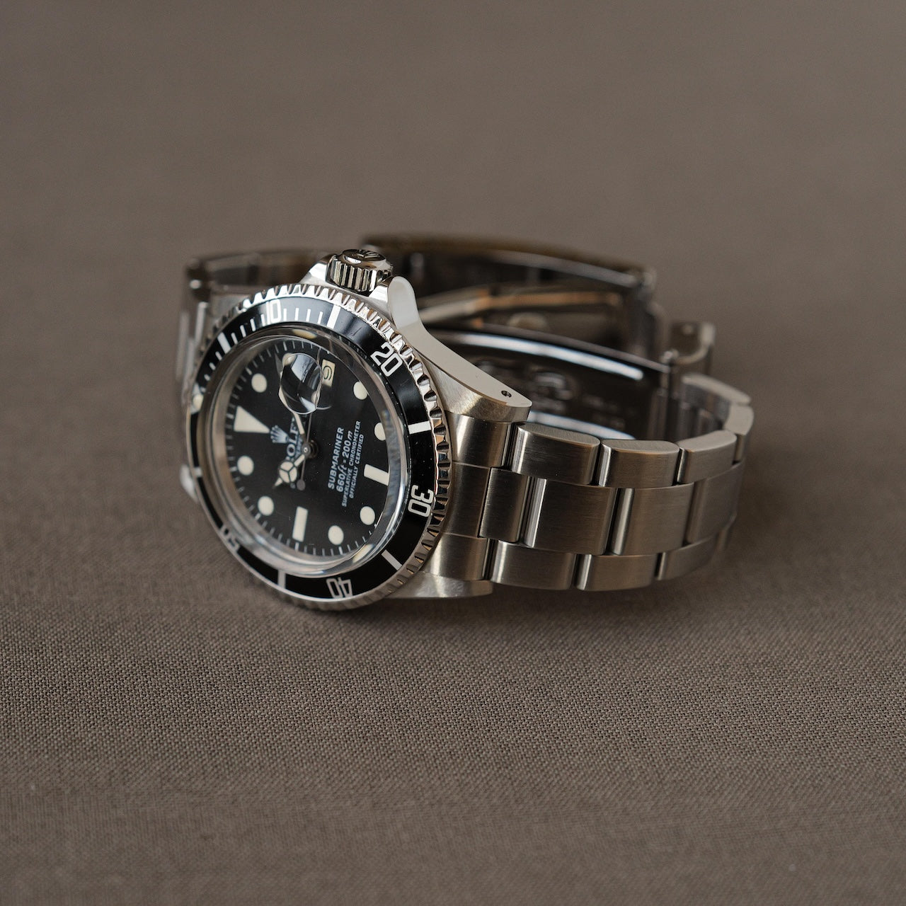 ロレックス/サブマリーナーデイト1680/白サブ/マーク１ダイヤル/1978年/ほぼデッド/ROLEX SUBMARINER DATE REF.1680 White Submariner Mk.1. Dial Like-New 1978