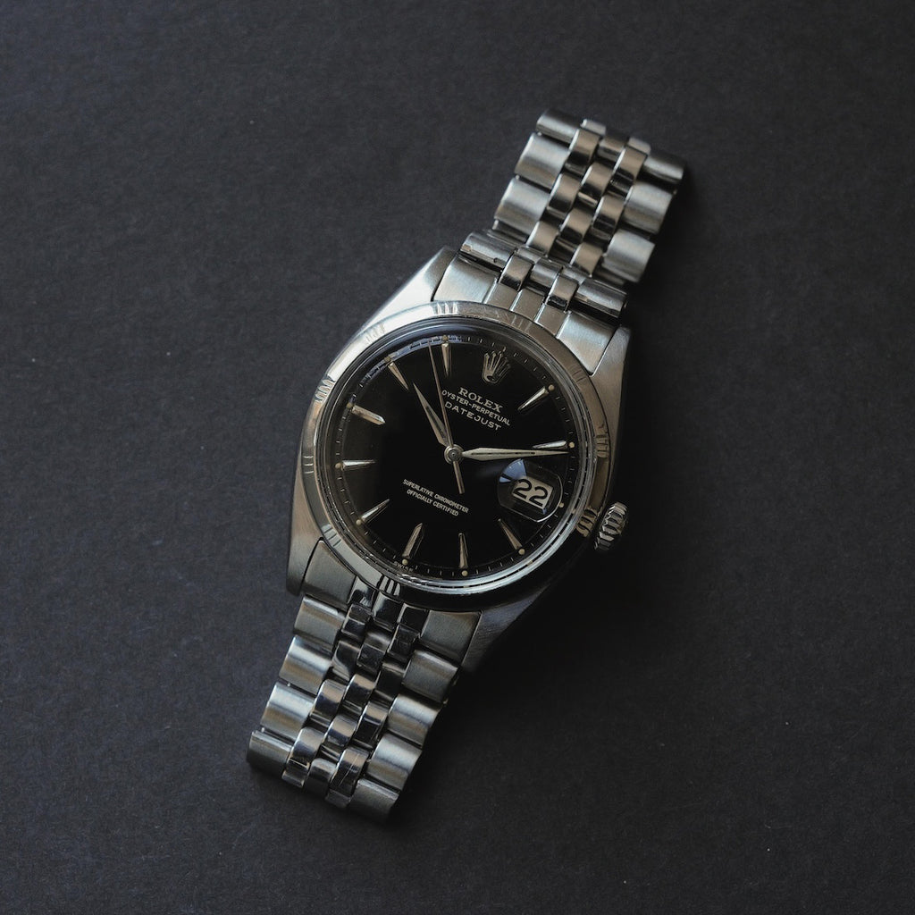 ロレックス/デイトジャスト1603/ミラーダイヤル/バンブーベゼル/スリーテッド/ROLEX DATE-JUST REF.1603 "Gilt Dial" Bamboo bezel 1962