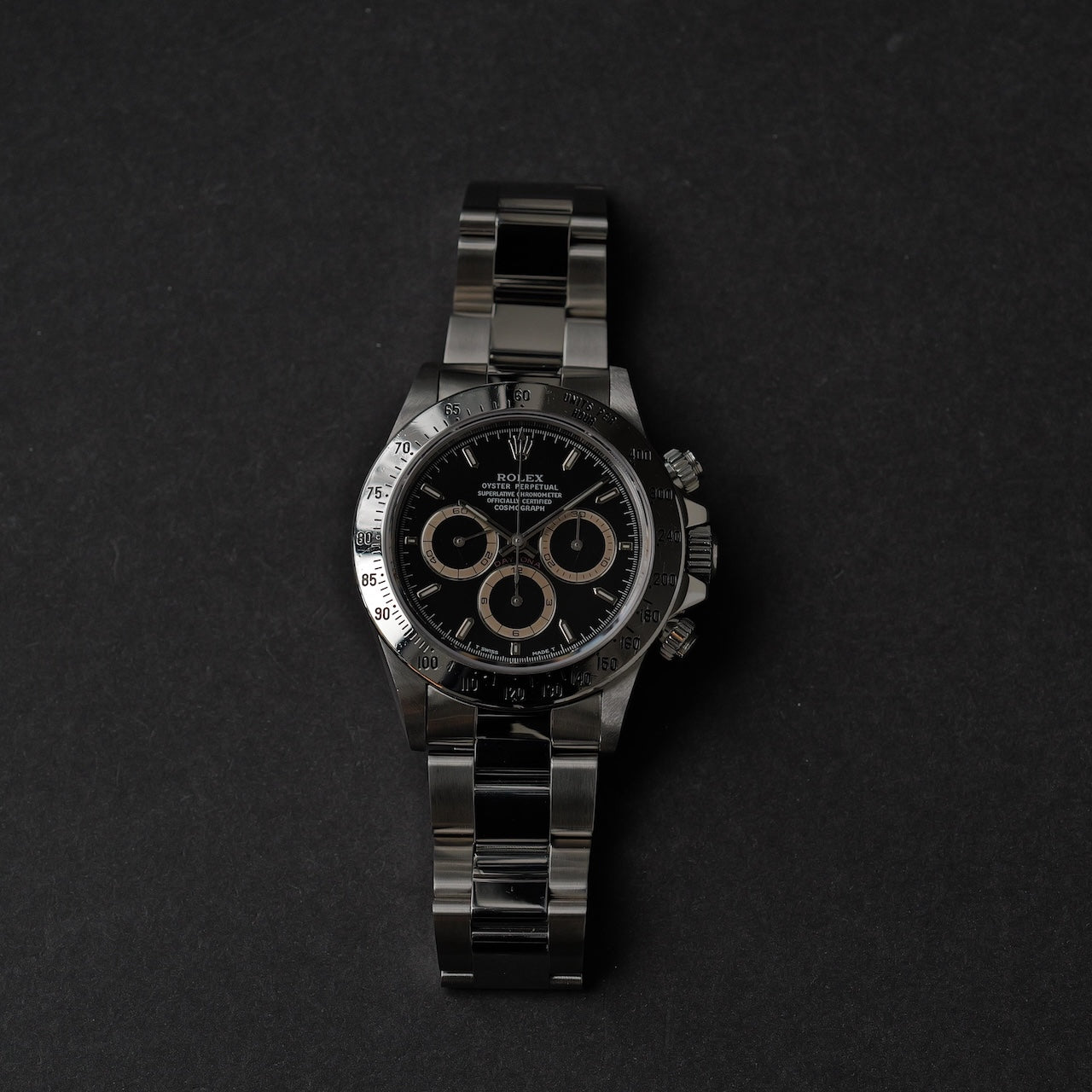 ロレックス/デイトナ16520/W番/ブラウンアイ/パトリッツィダイヤル/保証書付きフルセットROLEX DATONA REF.16520 "BROWN-EYE" Patrizzi W-Serial 1995Y Full Set