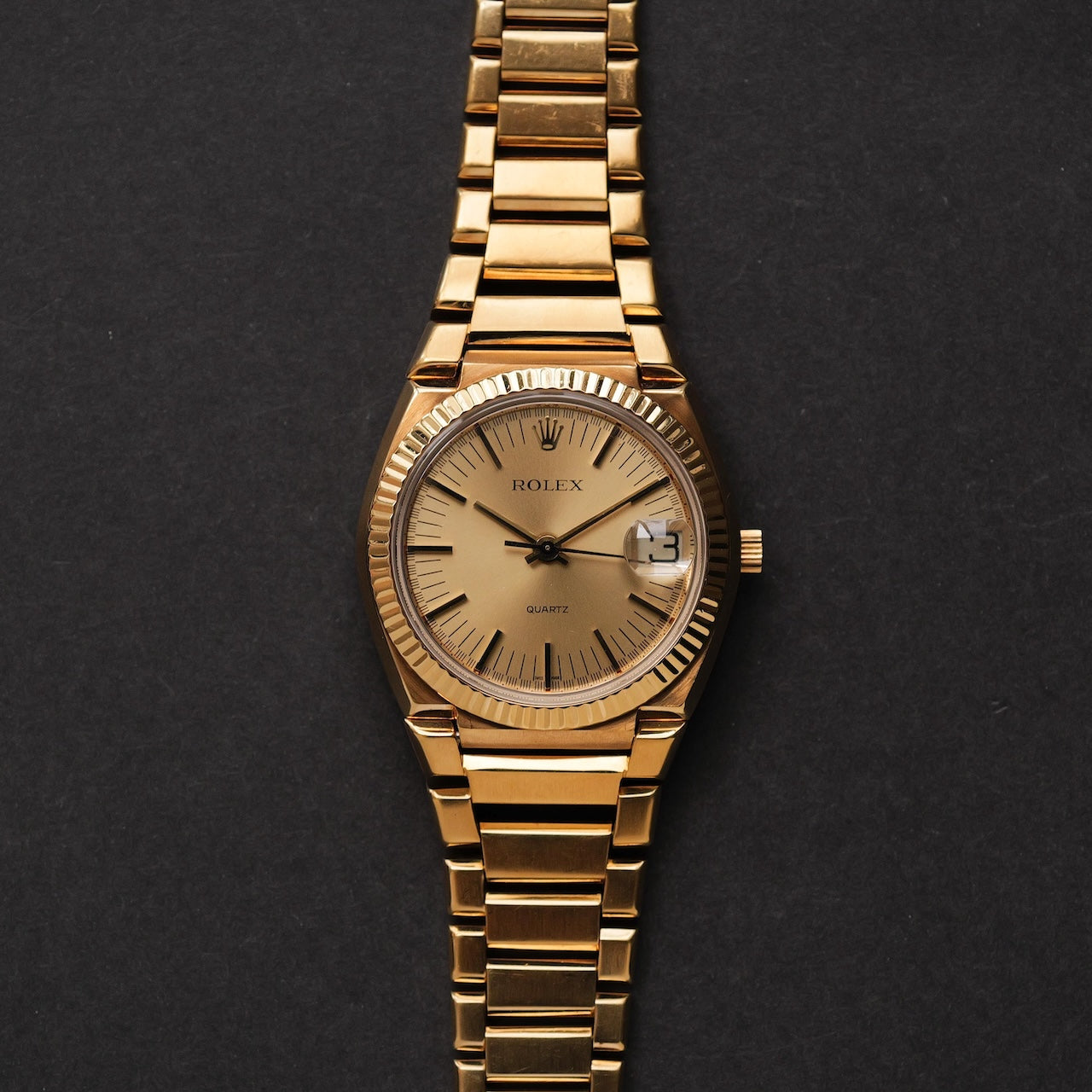 ロレックス/ベータクォーツ5100/初代クォーツ/1000本限定/18Kイエローゴールド/ROLEX BETA QUARTS REF.5100 18K YELLOW GOLD 1970y